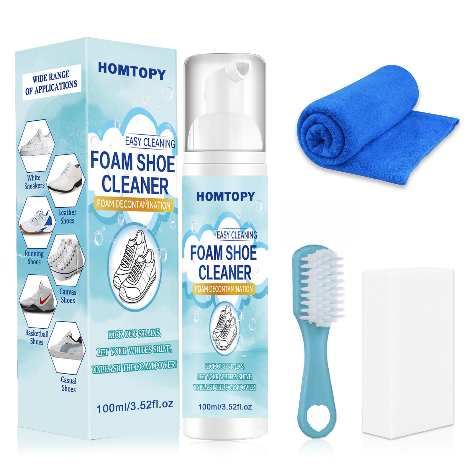 Sneaker Care Kit - Kit Pembersih Sepatu, Pembersih Sepatu Menghilangkan