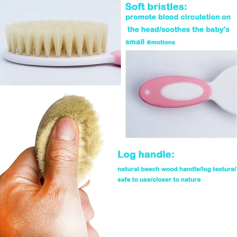 Set sikat rambut bayi, sisir l - Brush Bristle Set ulasan dan harga