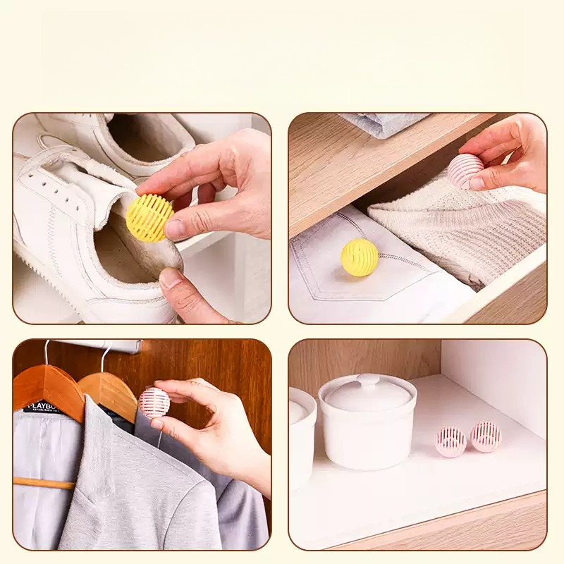 6 Buah/Pak Bola Penghilang Bau - Shoe Deodorizer Ball ulasan dan harga