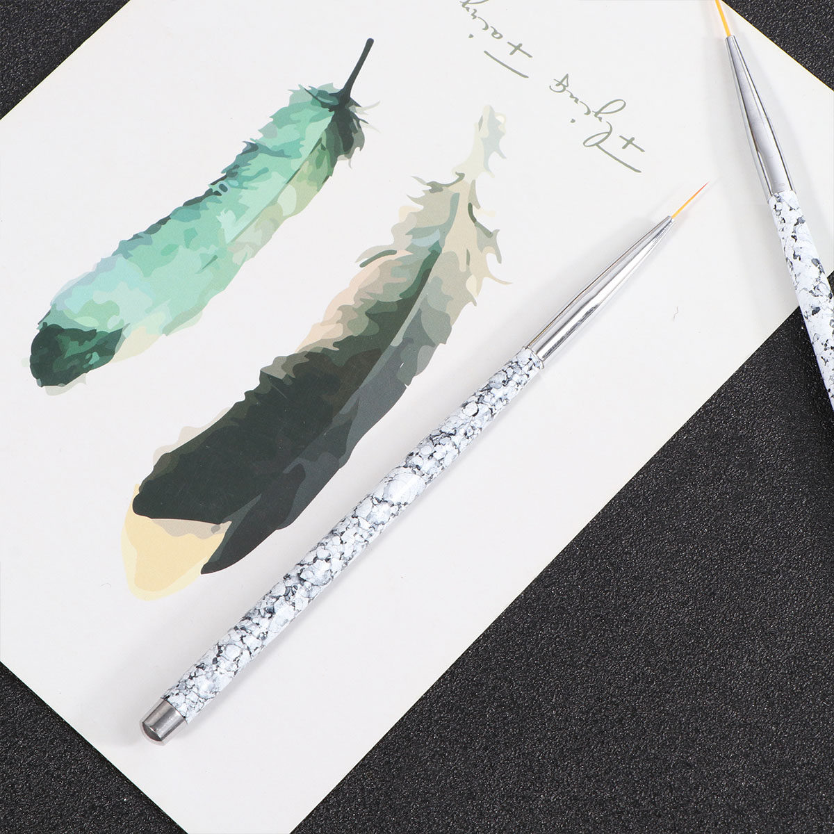 3Pcs Set Kuas Liner Nail Art d - Brush Bristle Set ulasan dan harga